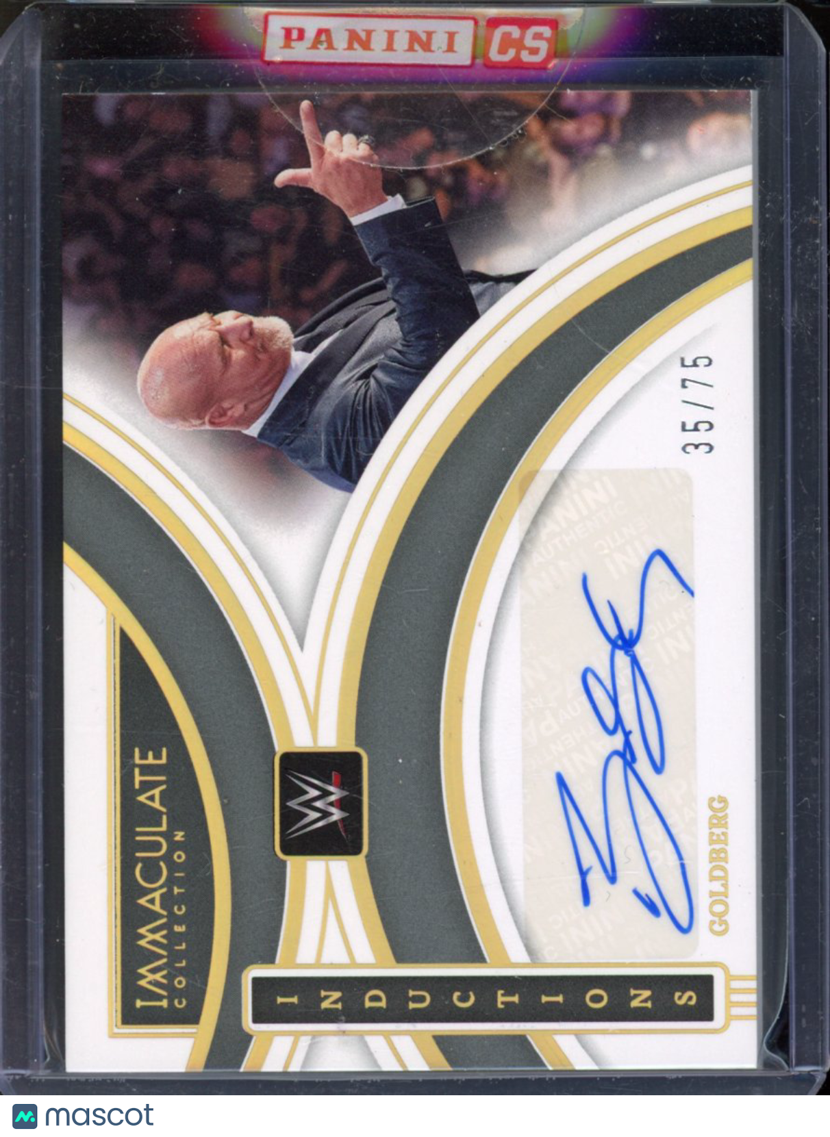 2022 Immaculate WWE Goldberg Inductions Auto /75