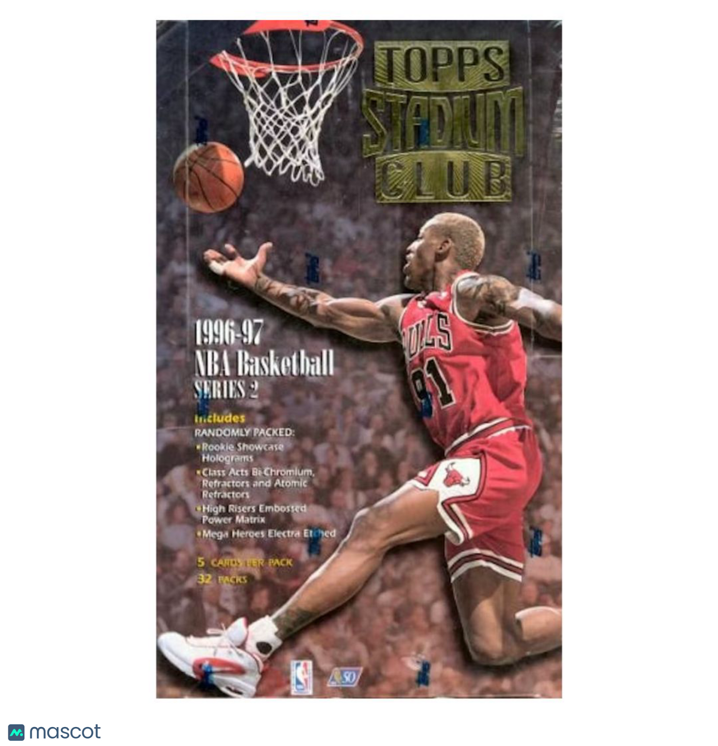 1996/97 Topps Stadium Club Series 2 Basketball Retail Box