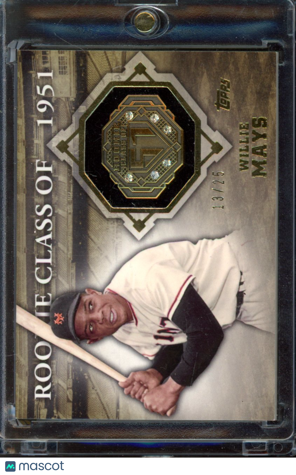 2014 Topps Willie Mays Rookie Class Of 1951 Medallion /25