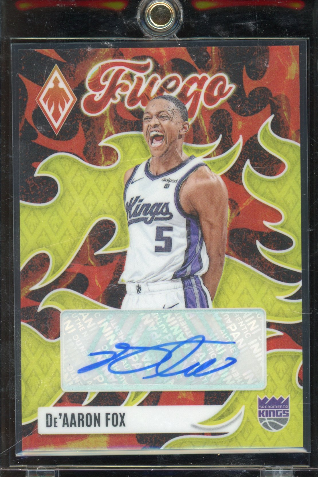 2023 Phoenix De'Aaron Fox Fuego Yellow Auto 24/35