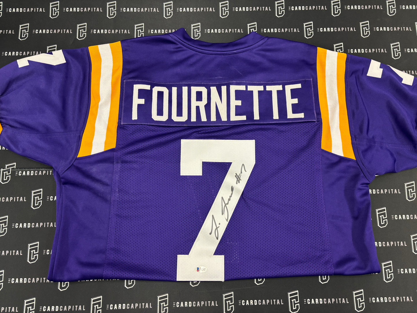 Leonard Forurnette Signed Jersey LSU BAS COA