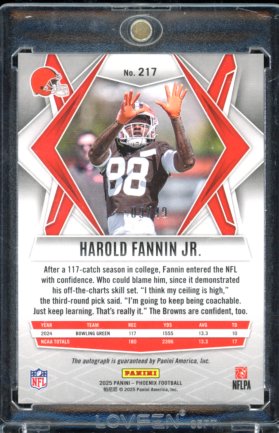 2025 Phoenix Harold Fannin Rookie Auto /49