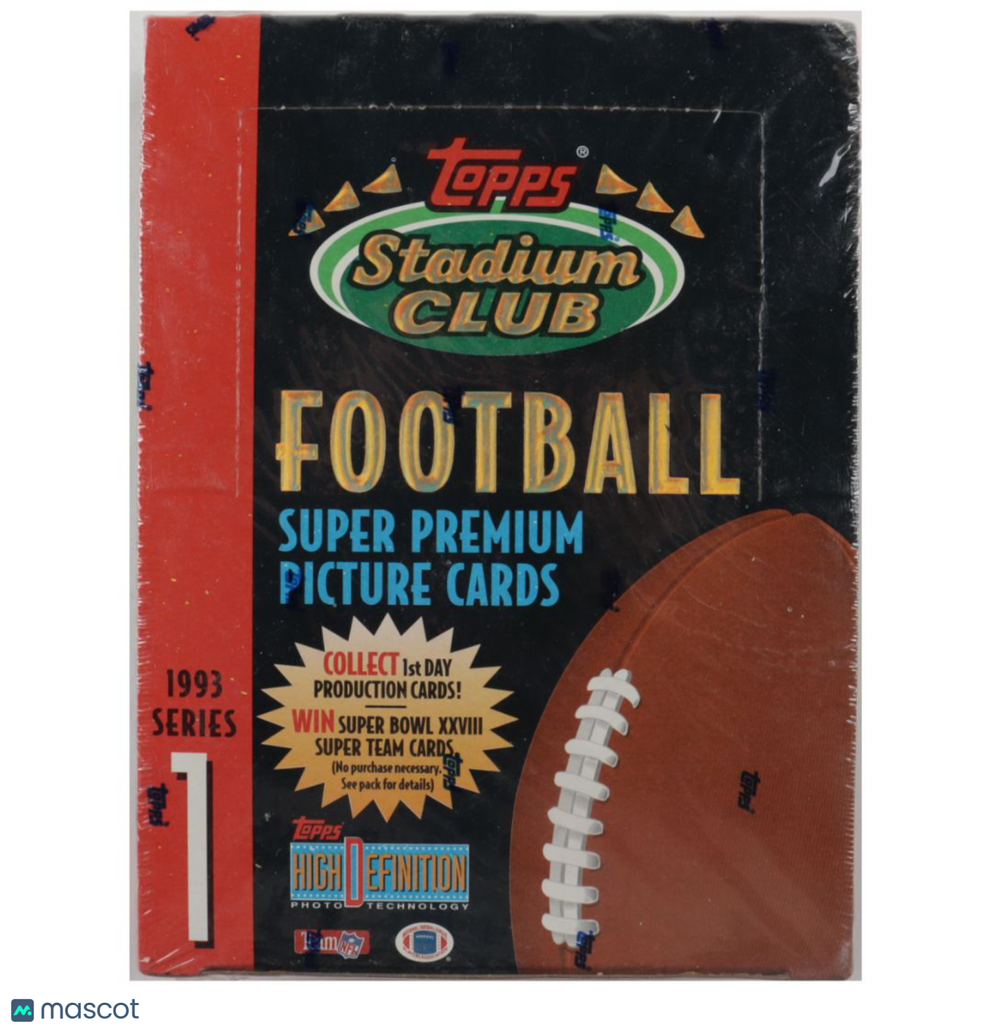 1993 Topps Stadium Club Series 1 Football Hobby Box