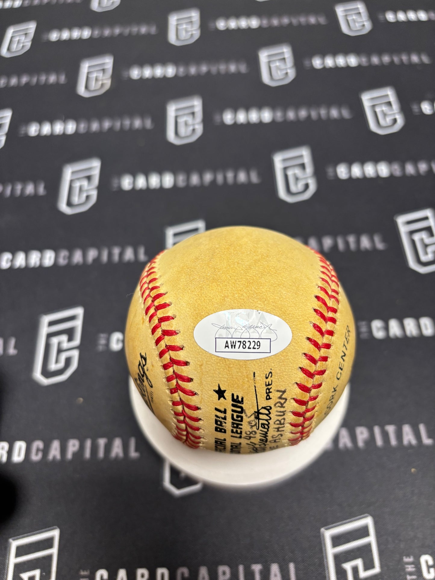 Richie Ashburn Signed Official Major League Baseball JSA