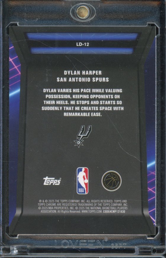 2025-26 Topps Chrome Dylan Harper Loading Gold Rookie /50