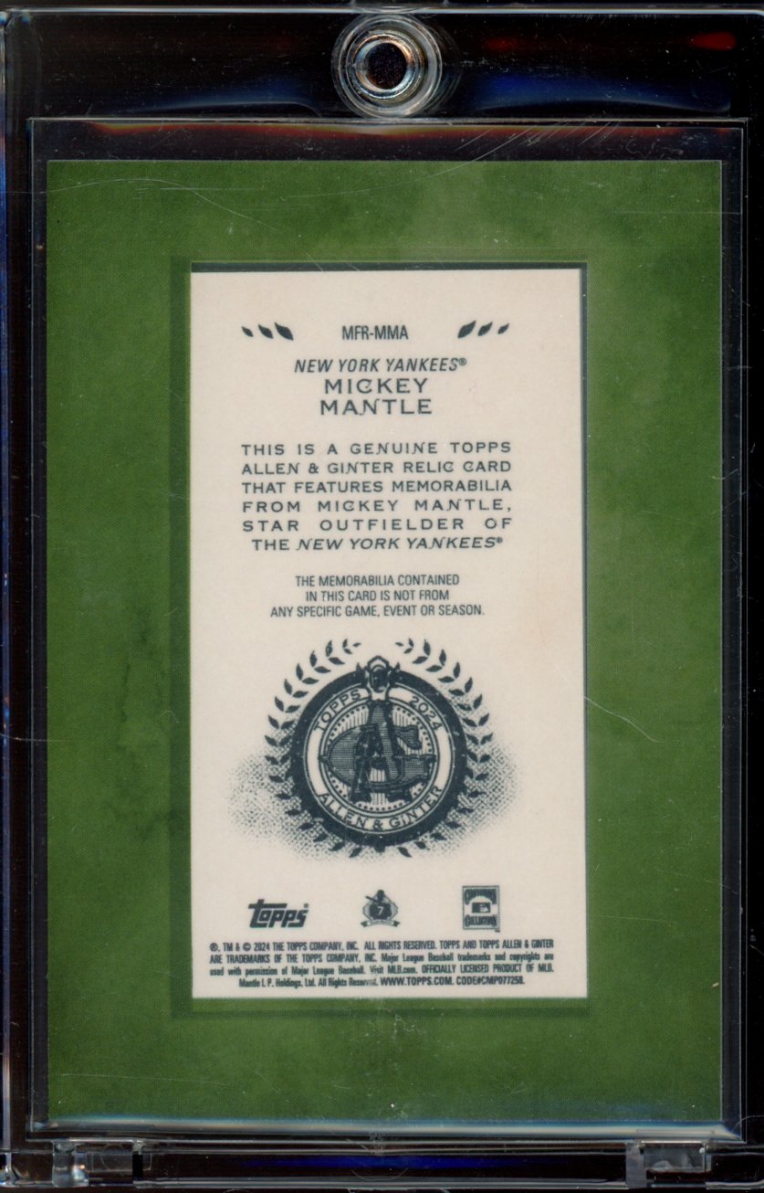 2024 Allen & Ginter Mickey Mantle Bat Relic