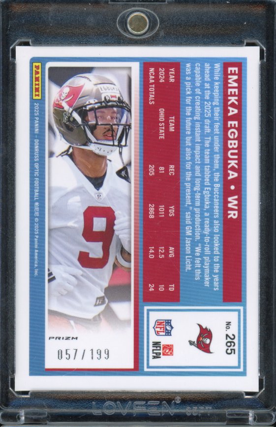 2025 Optic Emeka Egbuka Emoji Flex Rookie /199