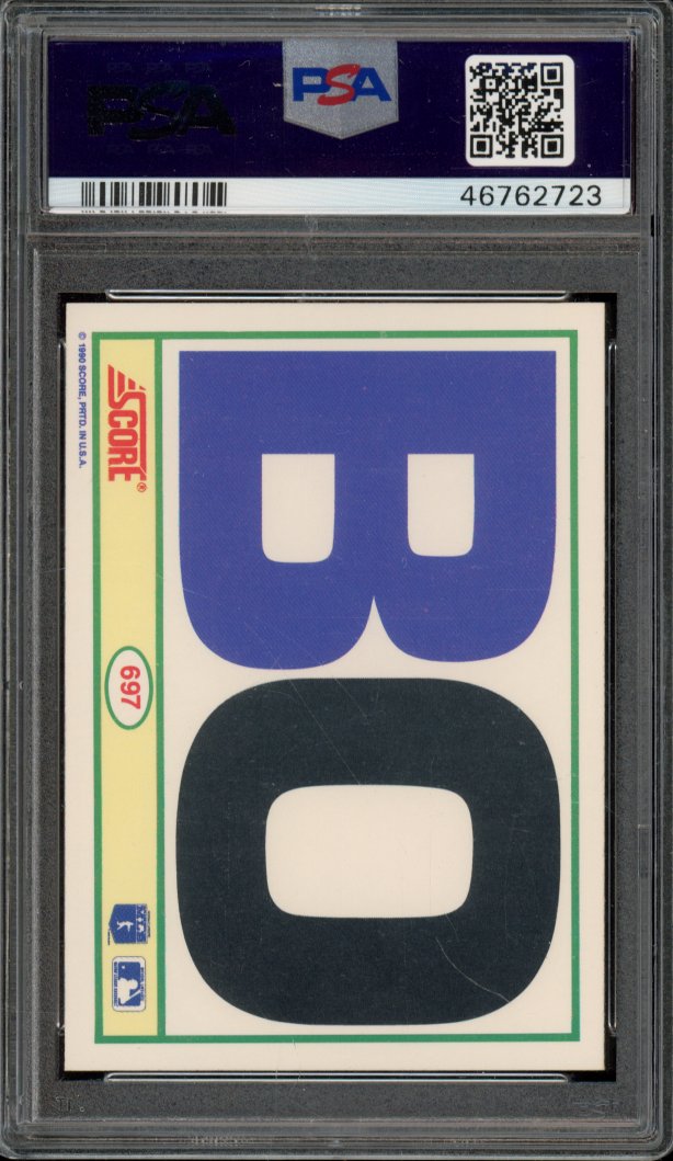 1990 Score Bo Jackson Rookie Bo Knows PSA 9