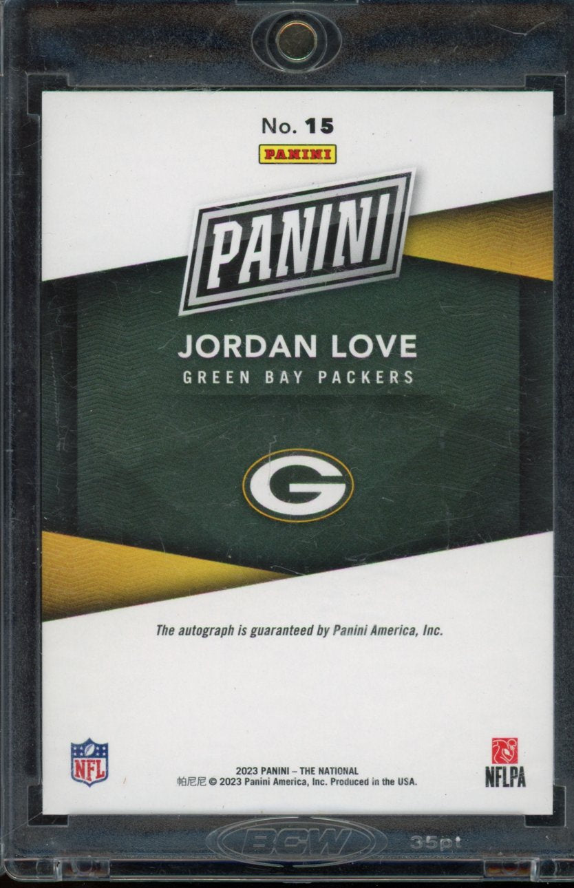 2020 Panini The National Jordan Love Cracked Ice Auto /25
