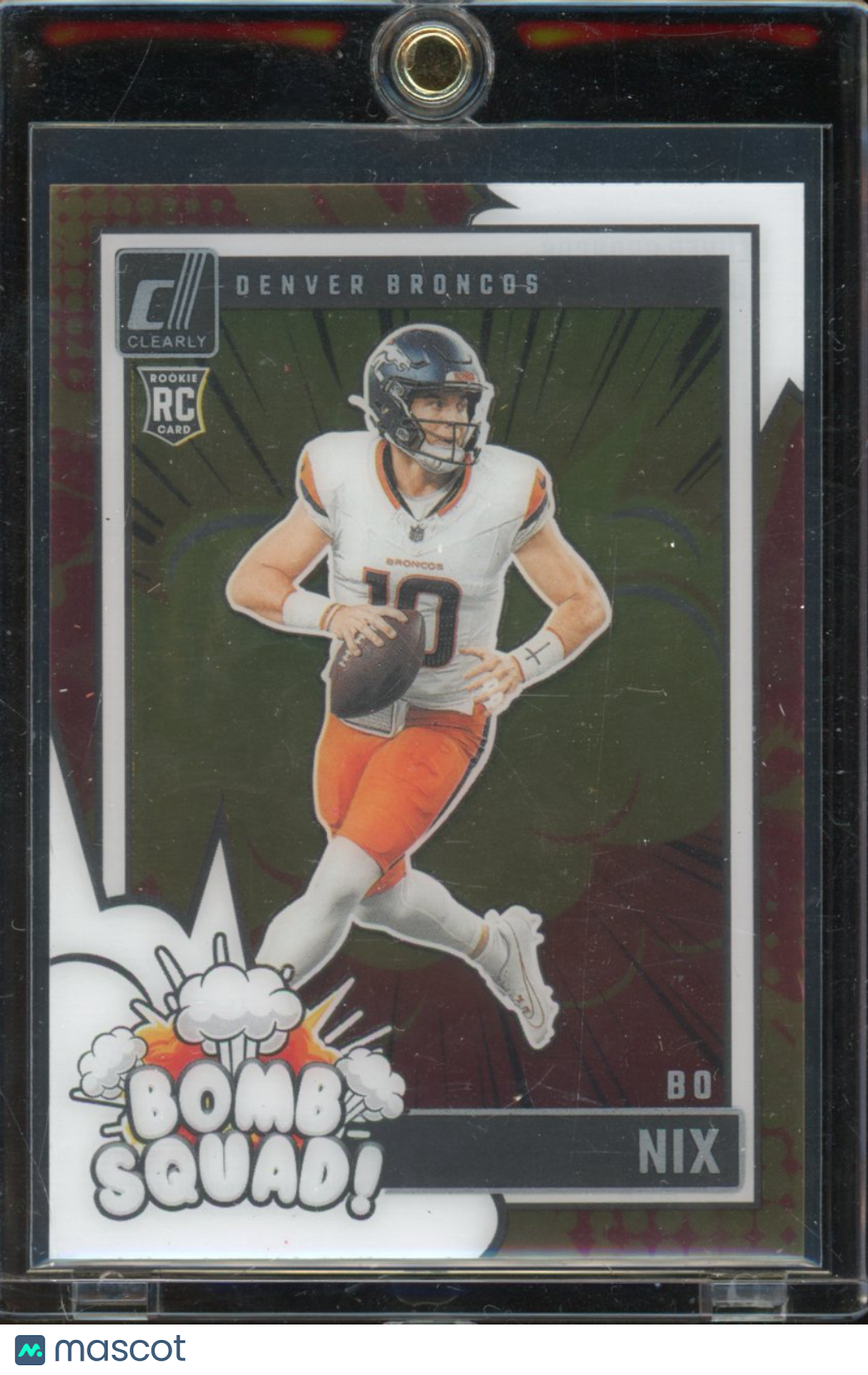2024 Donruss Clearly Bo Nix Bomb Squad Rookie