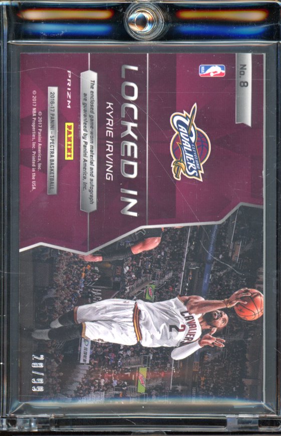 2016-17 Spectra Kyrie Irving Blue Patch Auto /99