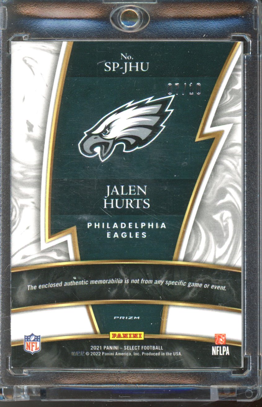 2021 Select Jalen Hurts Sparks Gold Patch /10