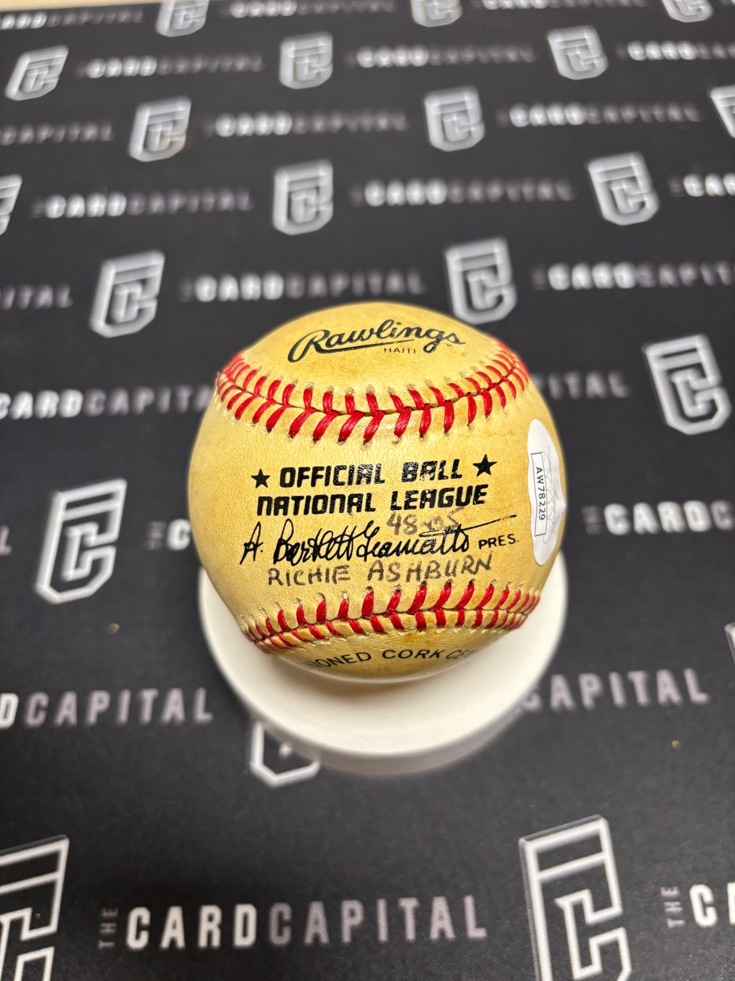 Richie Ashburn Signed Official Major League Baseball JSA