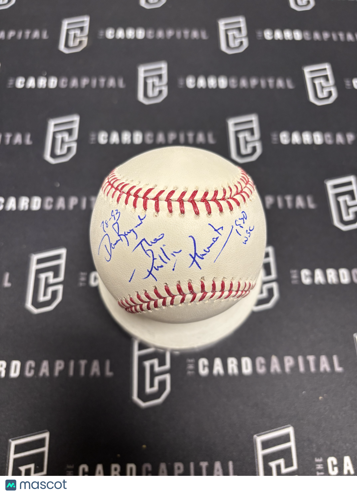 David Raymond Signed Baseball JSA "The Phillie Phanatic 1980 WSC"