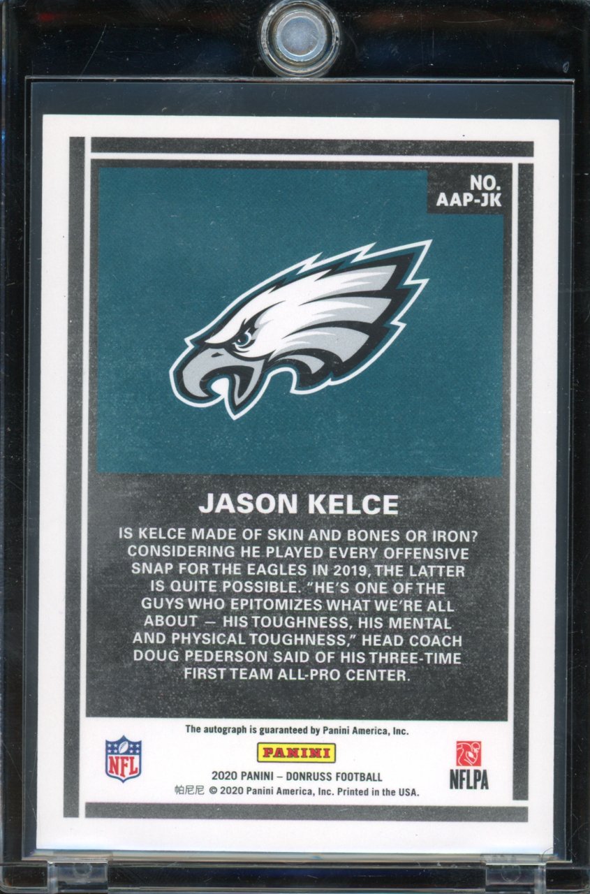 2020 Donruss Jason Kelce Action Allpros Auto /25