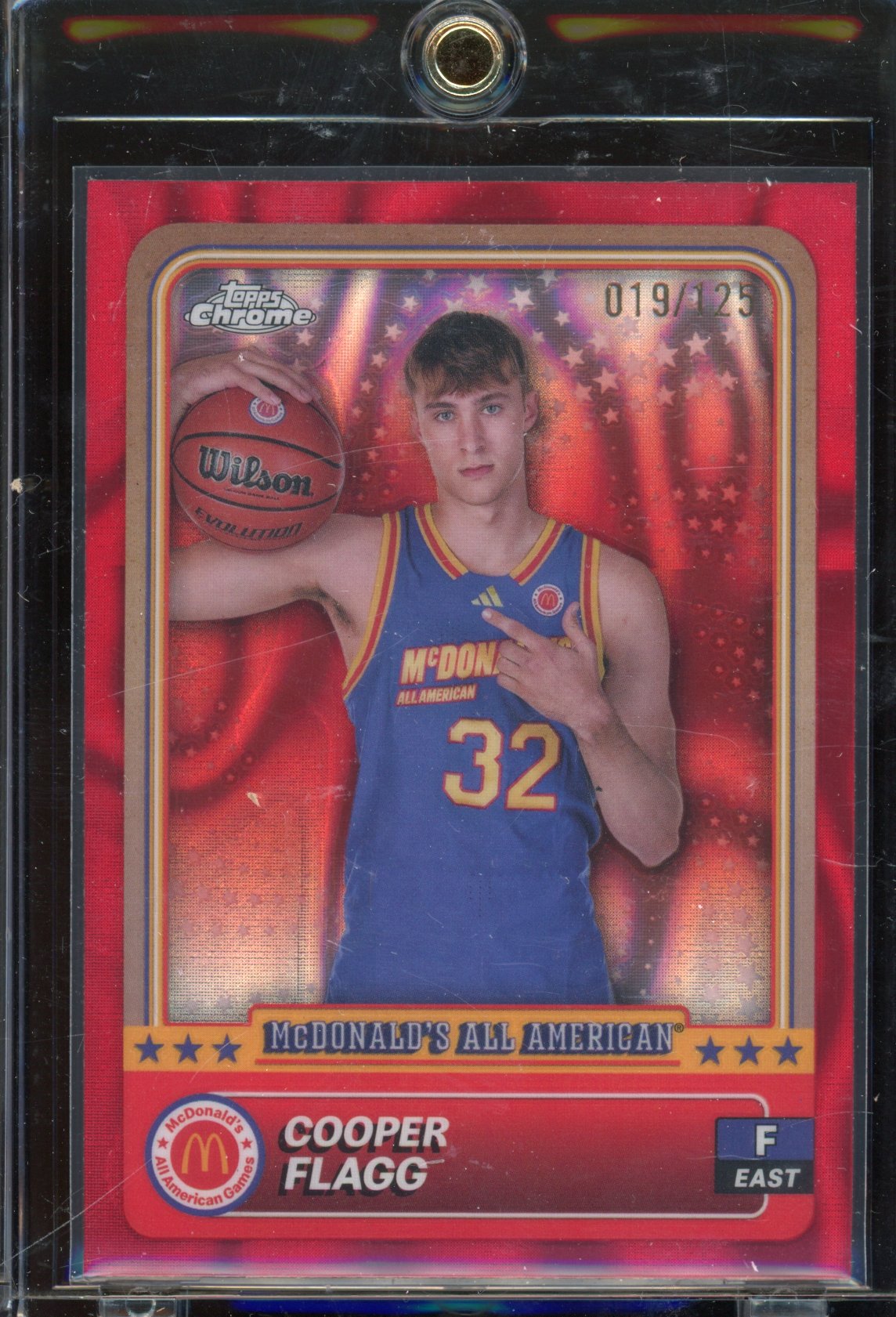 2024 McDonald's Chrome Cooper Flagg Red Lava 019/125