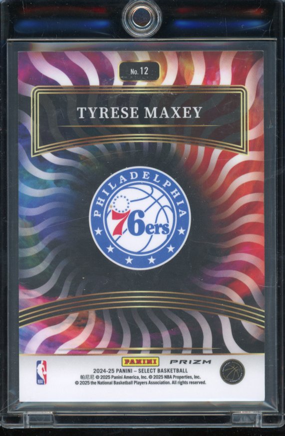 2024-25 Select Tyrese Maxey Color Wheel Case Hit