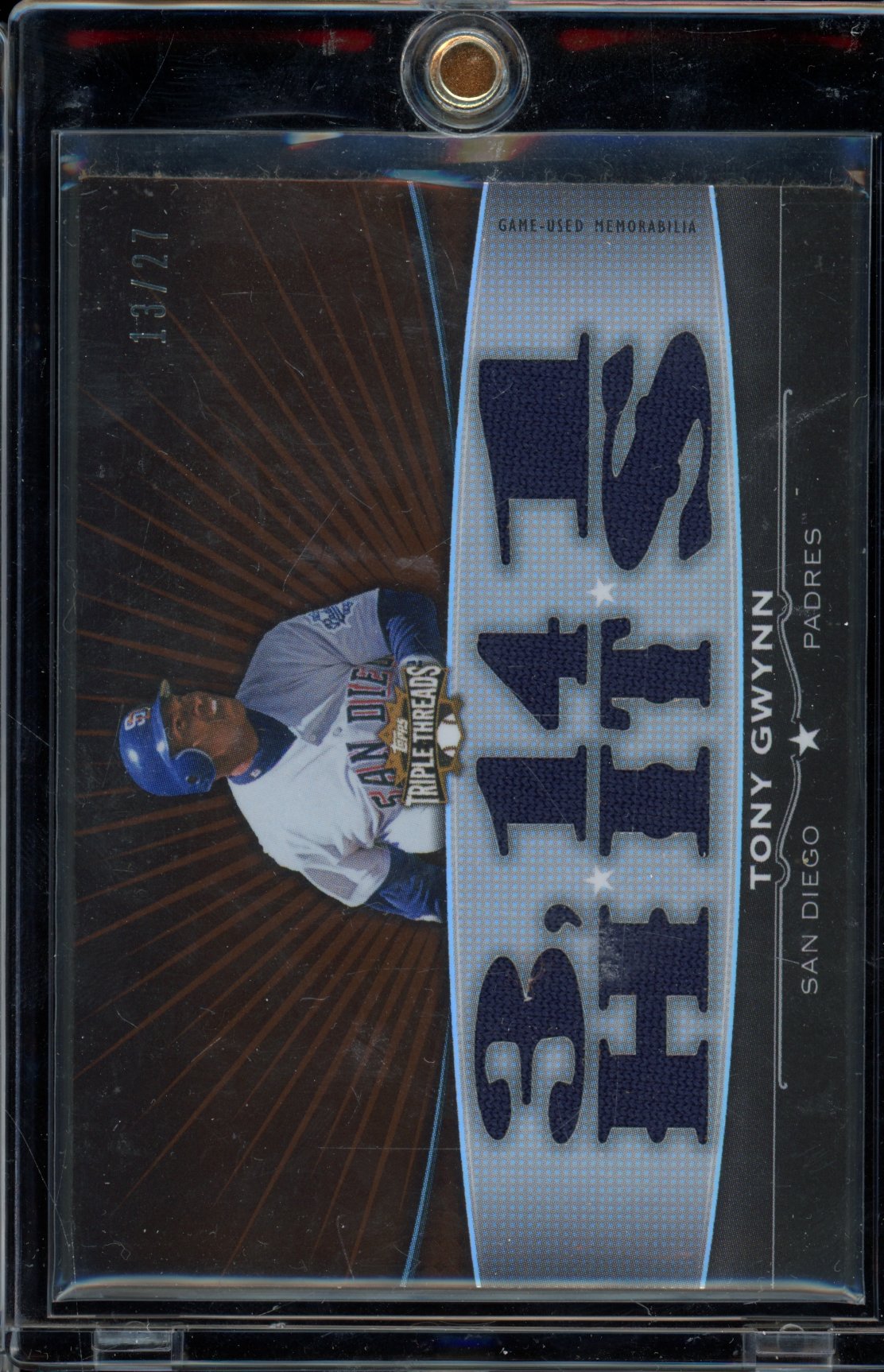 2011 Triple Threads Tony Gwynn Patch /27
