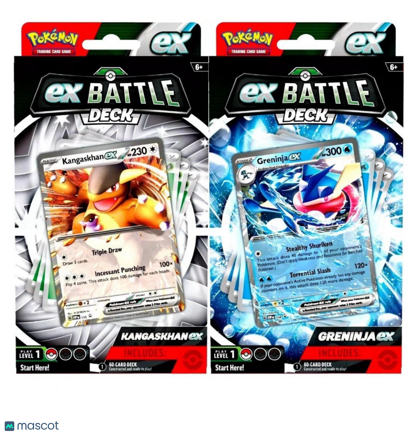 Pokemon EX Battle Deck: Kangaskhan EX & Greninja EX Deck
