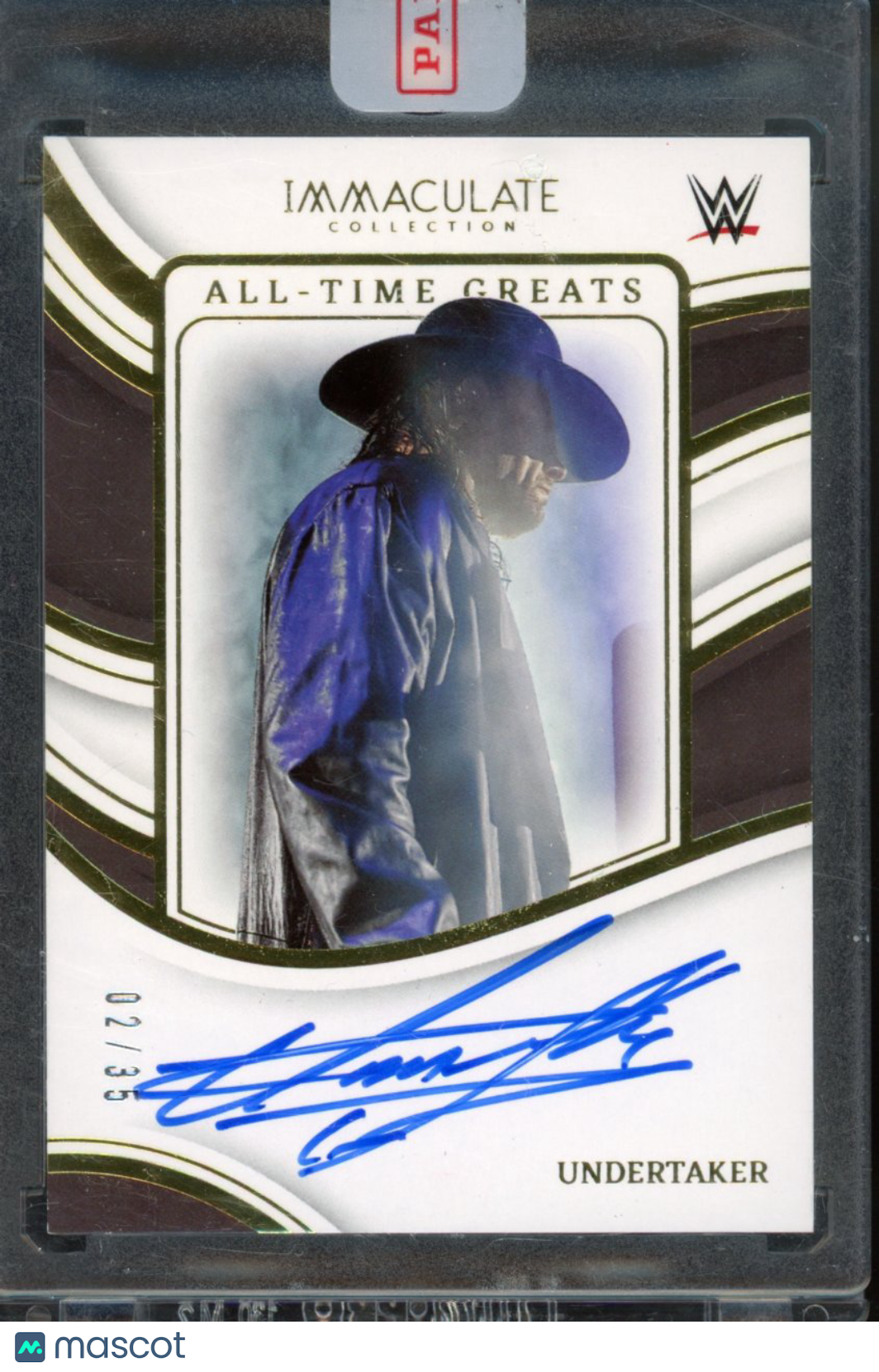 2023 Immaculate WWE Undertaker All-Time Greats Auto /35
