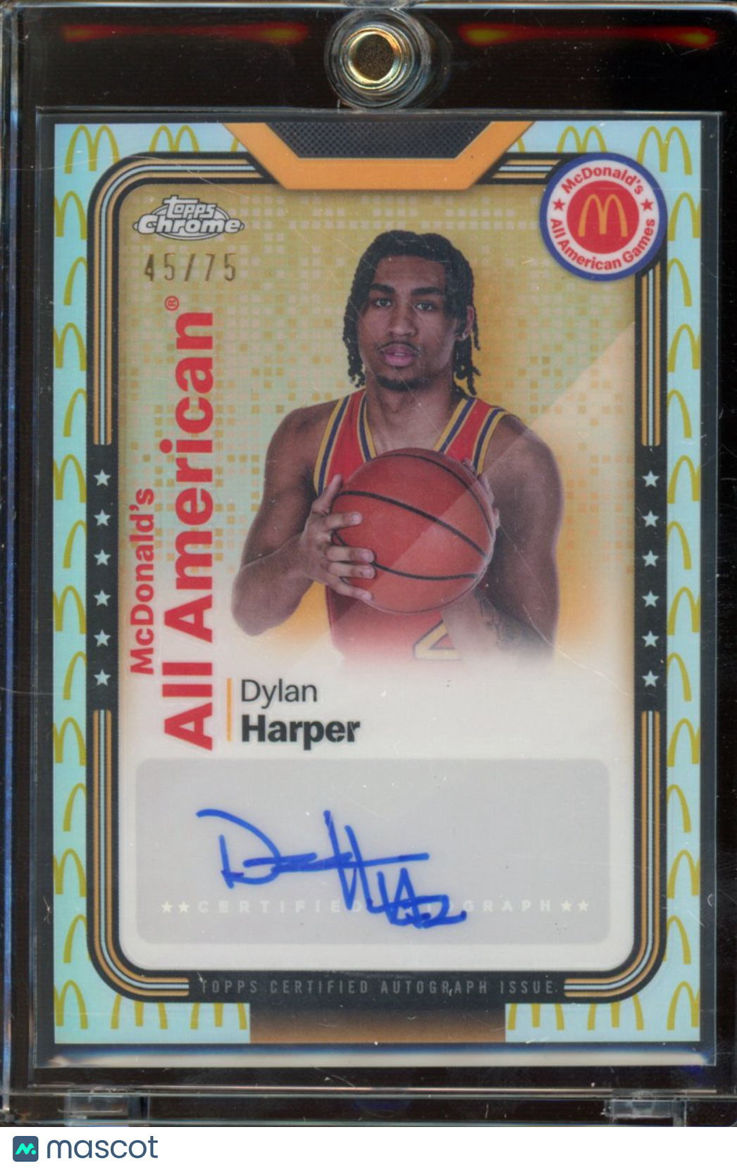 2024 Topps Mcdonalds Dylan Harper Logo /75 Auto