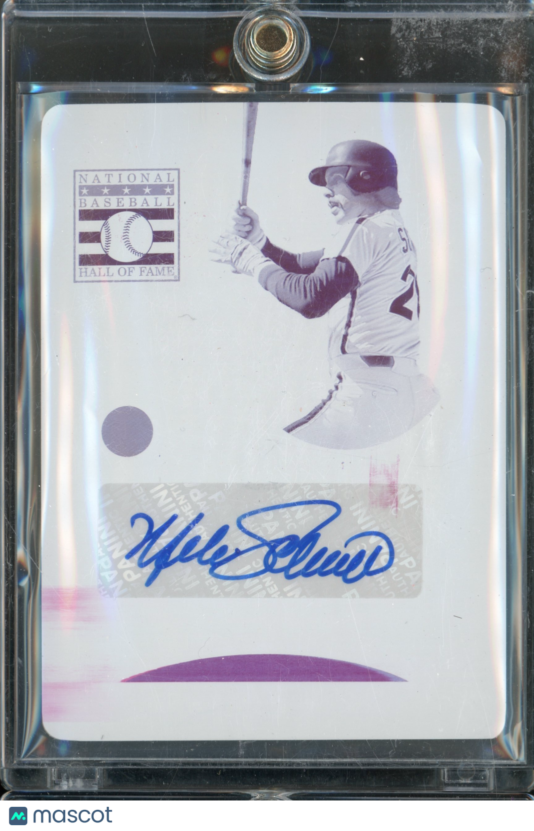 2020 National Treasures Mike Schmidt Auto Printing Plate 1/1