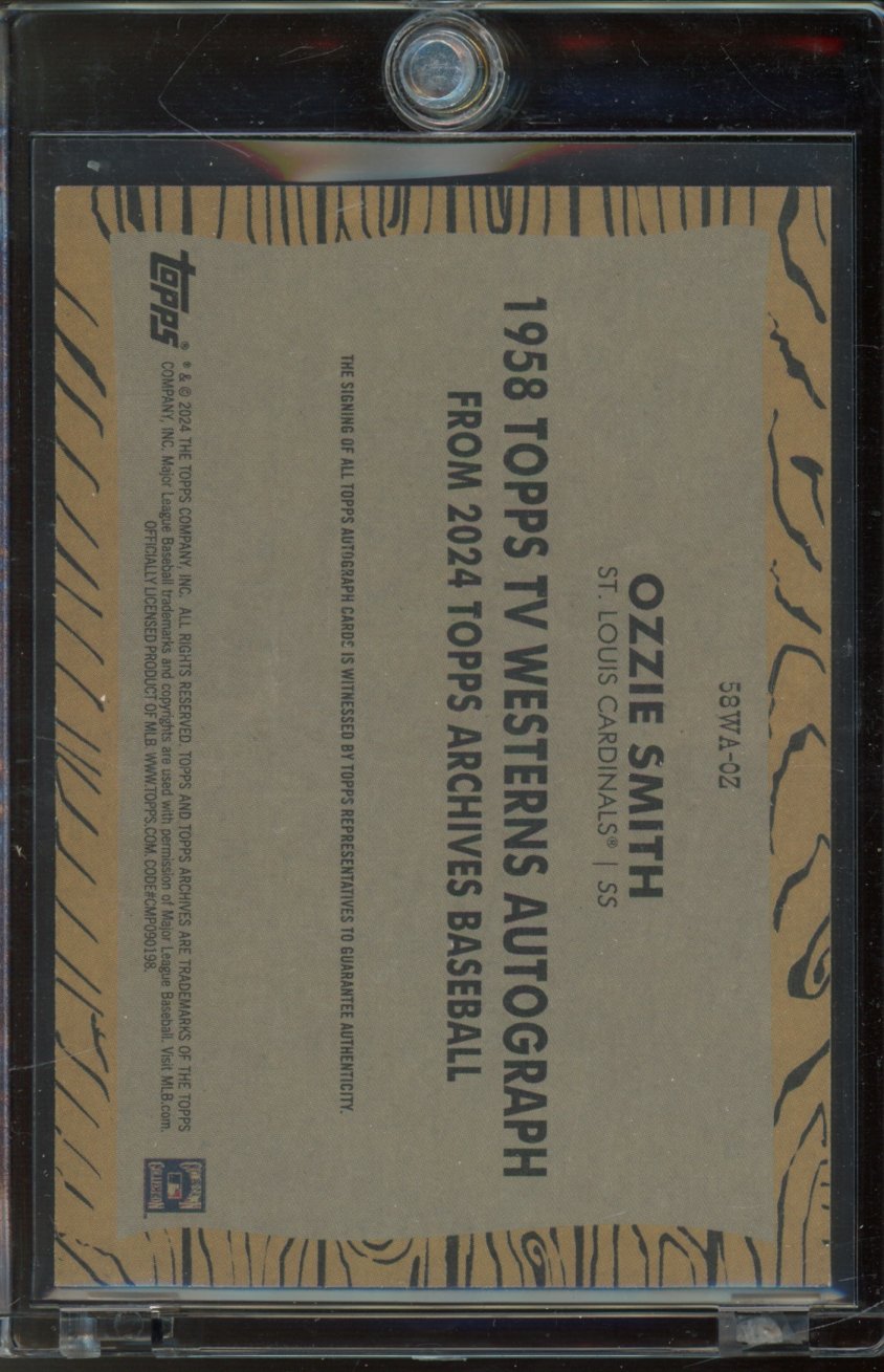 2024 Topps Archives Ozzie Smith The Wizard Auto