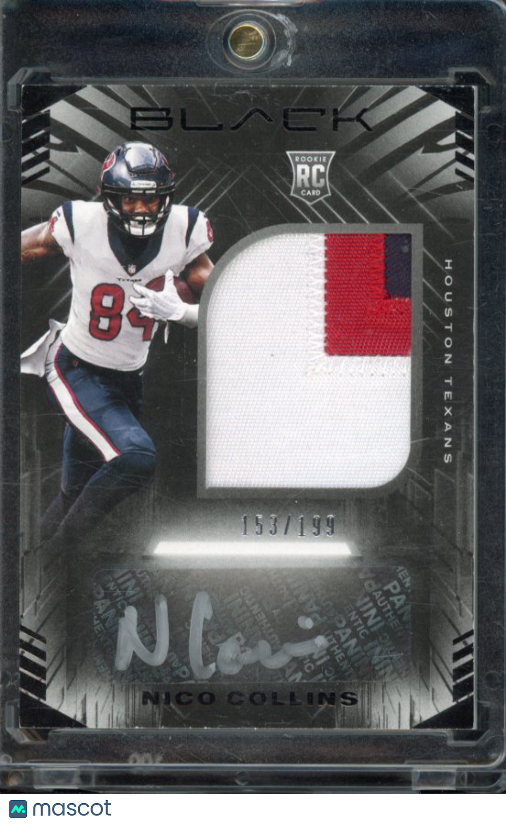 2021 Black Nico Collins Rookie Patch Auto /199