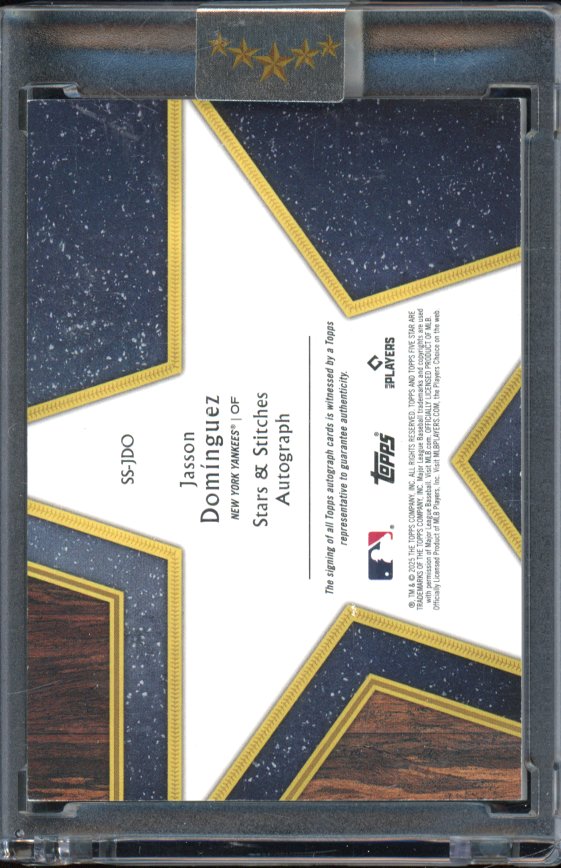 2025 Five Star Jasson Dominguez Stars & Stitches Auto 25/25