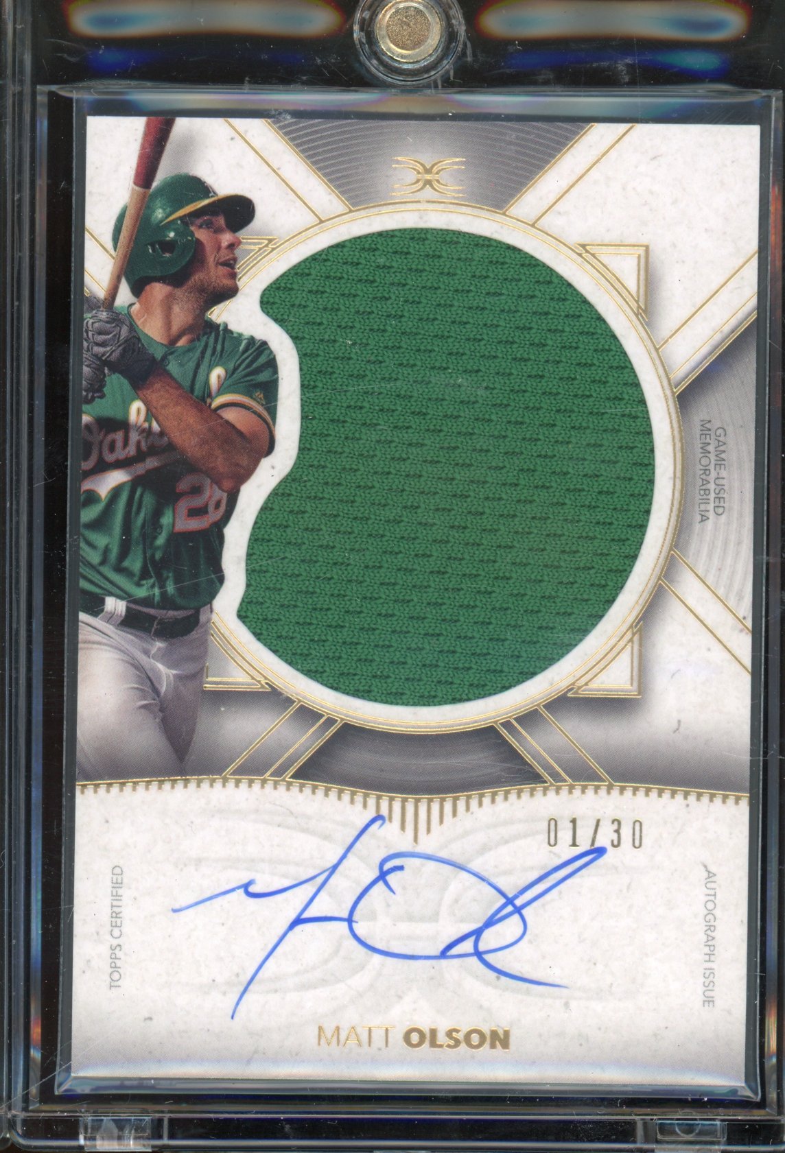2023 Definitive Matt Olson Jumbo Jersey Auto 01/30