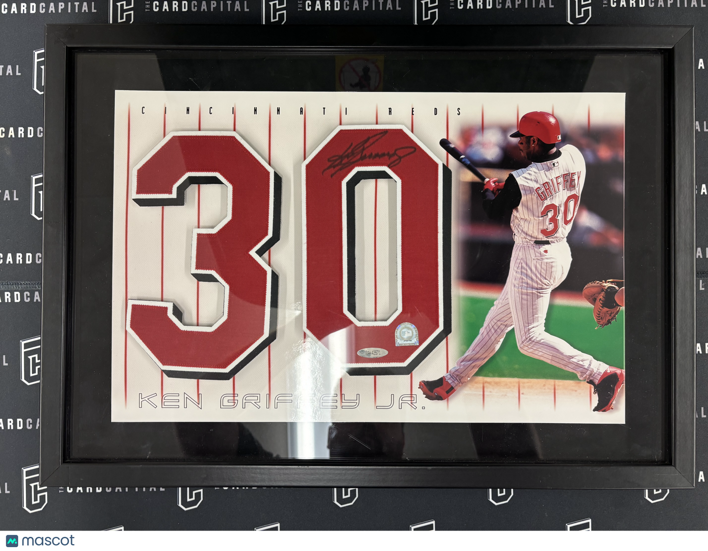 Ken Griffey Jr Signed Number Pieces UDA W/ Original COA