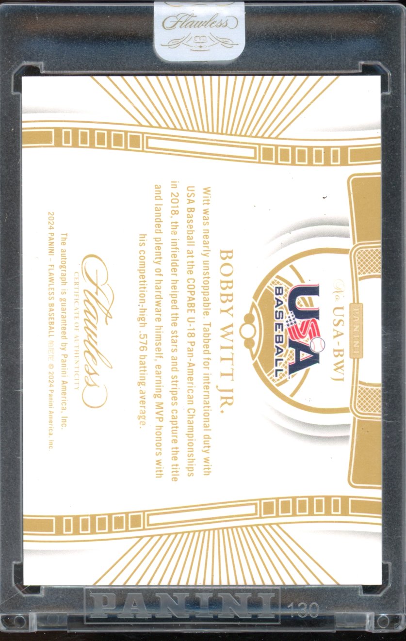 2024 Flawless Bobby Witt Jr USA Auto /20