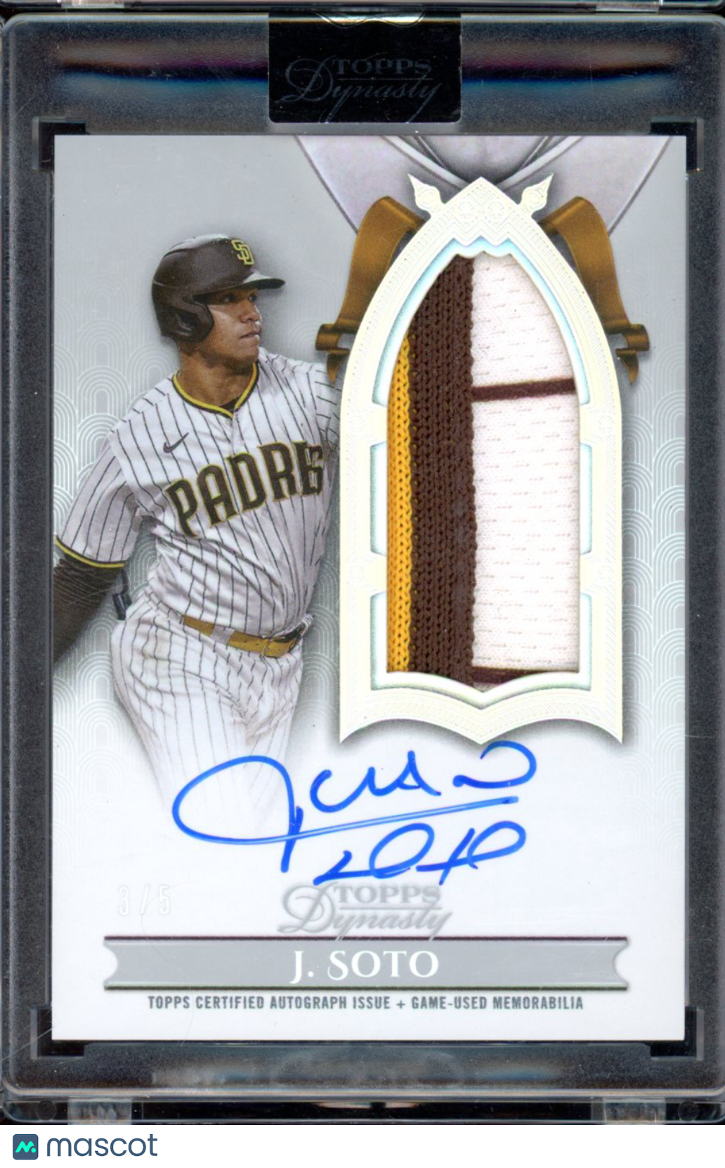 2024 Topps Dynasty Juan Soto Patch Auto /5 Game Used