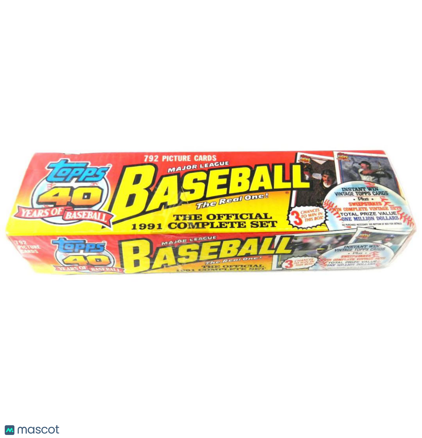 1991 Topps Baseball Complete Set "The Red One" Box