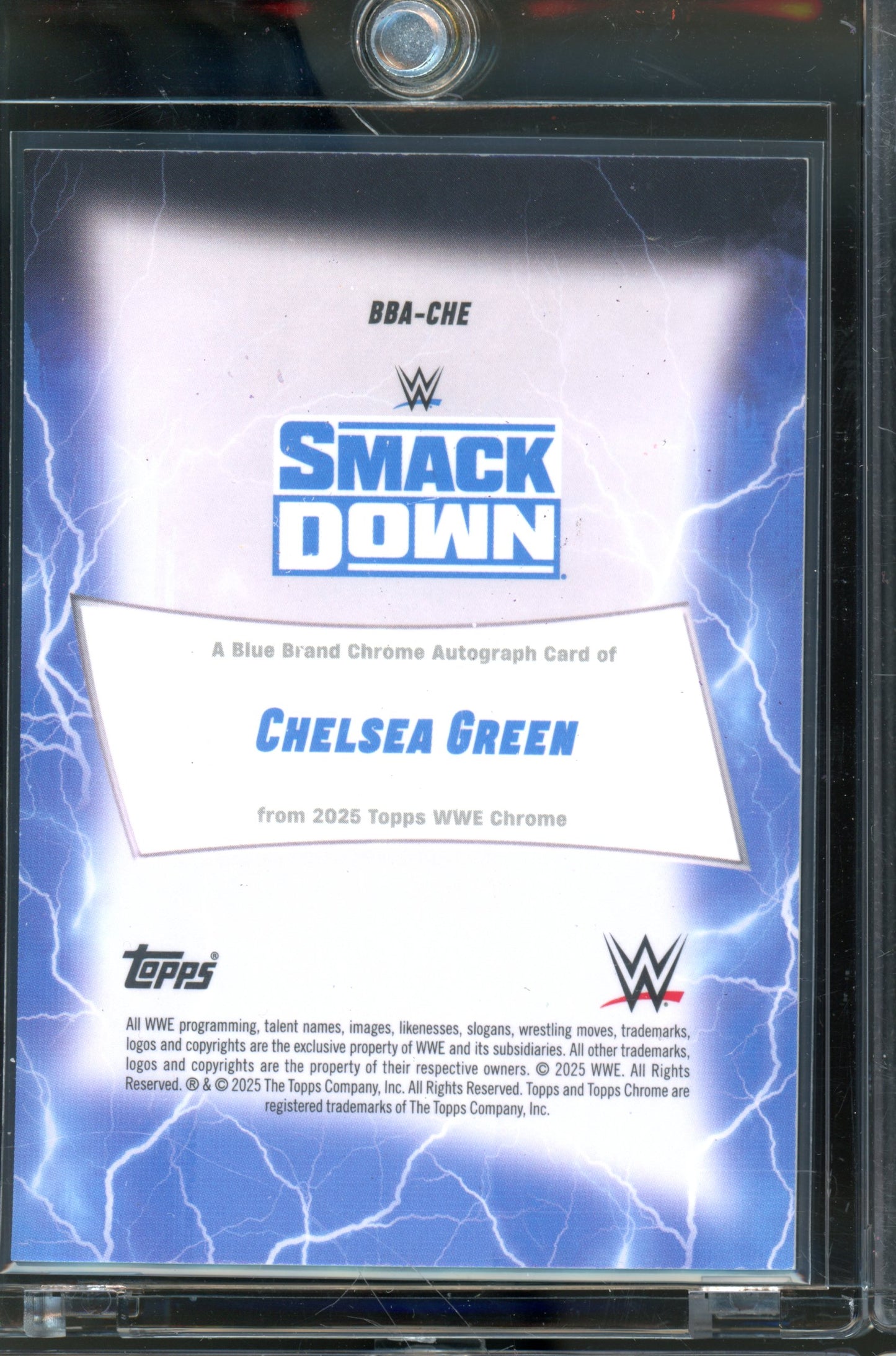 2025 Topps Chrome WWE Chelsea Green Gold Auto /50