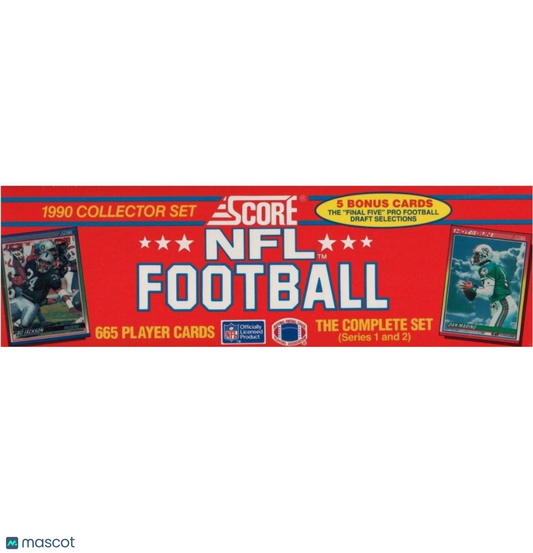 1990 Score Football Collector Set Series 1 & 2 Box