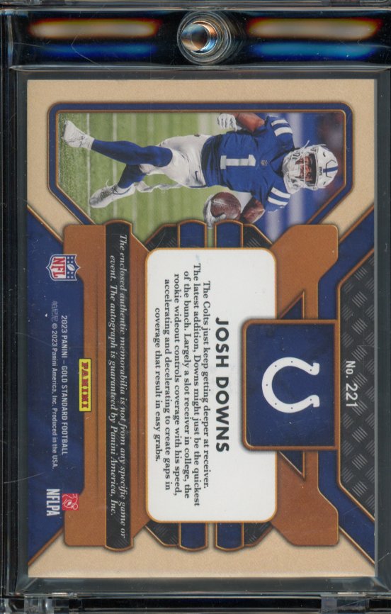 2023 Gold Standard Josh Downs Rookie Patch Auto /10