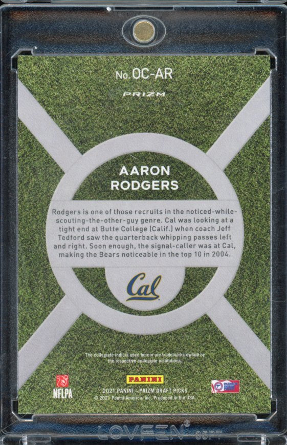 2021 Prizm DP Aaron Rodgers Onm Campus Sp