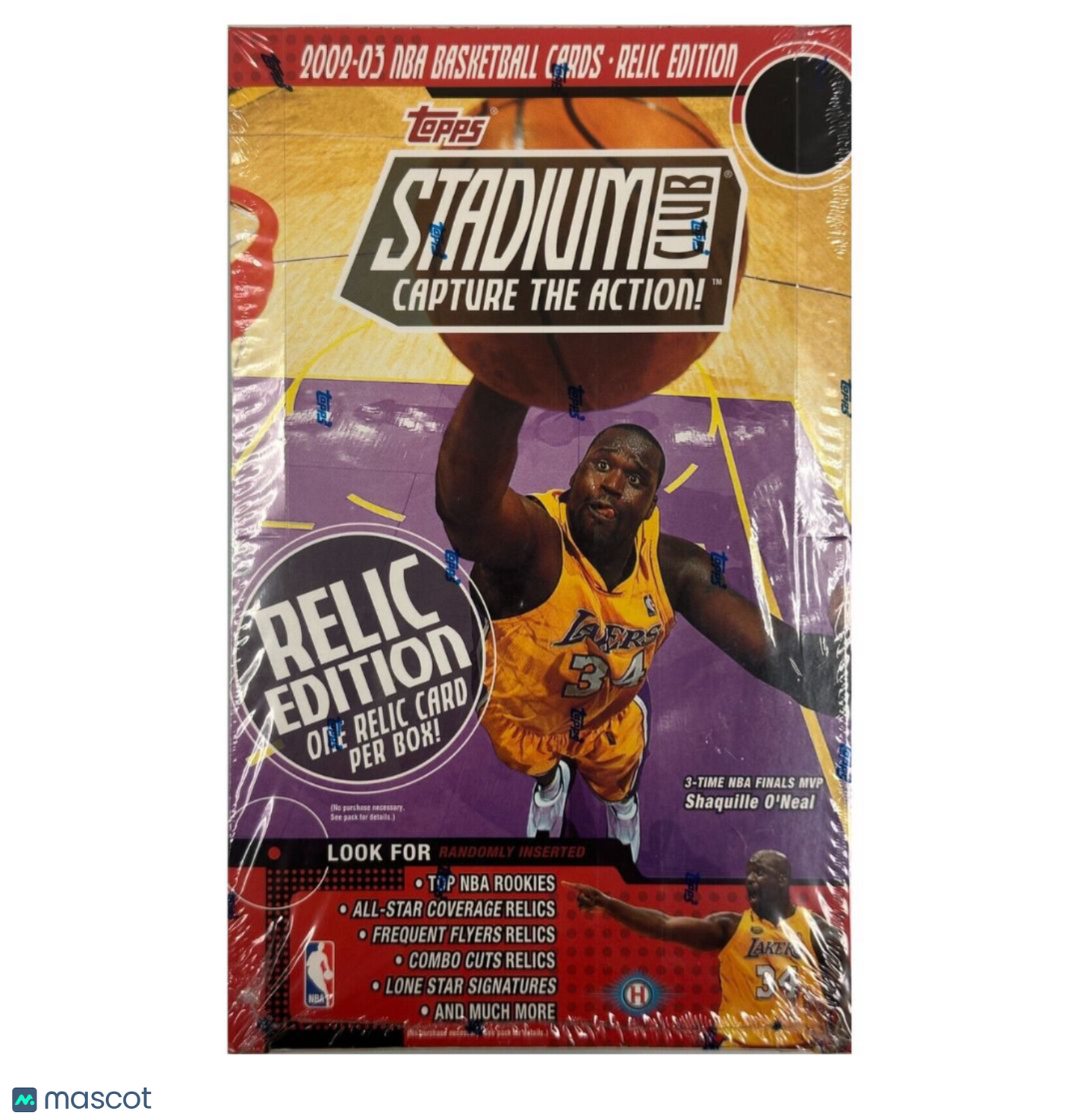 2002/03 Topps Stadium Club Relic Edition Basketball Hobby Box
