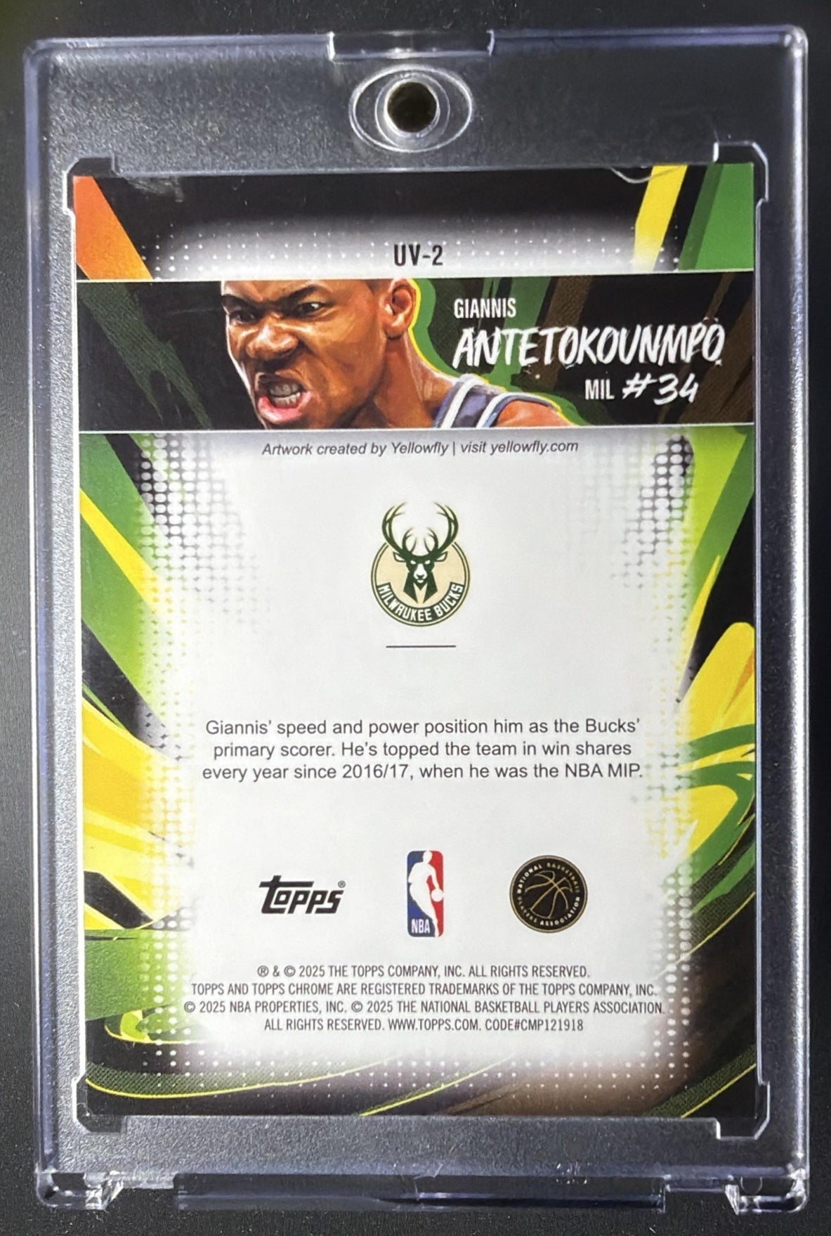 2025-26 Topps Chrome Giannis Antetokounmpo #UV-2 Ultra Violet All-Star SSP