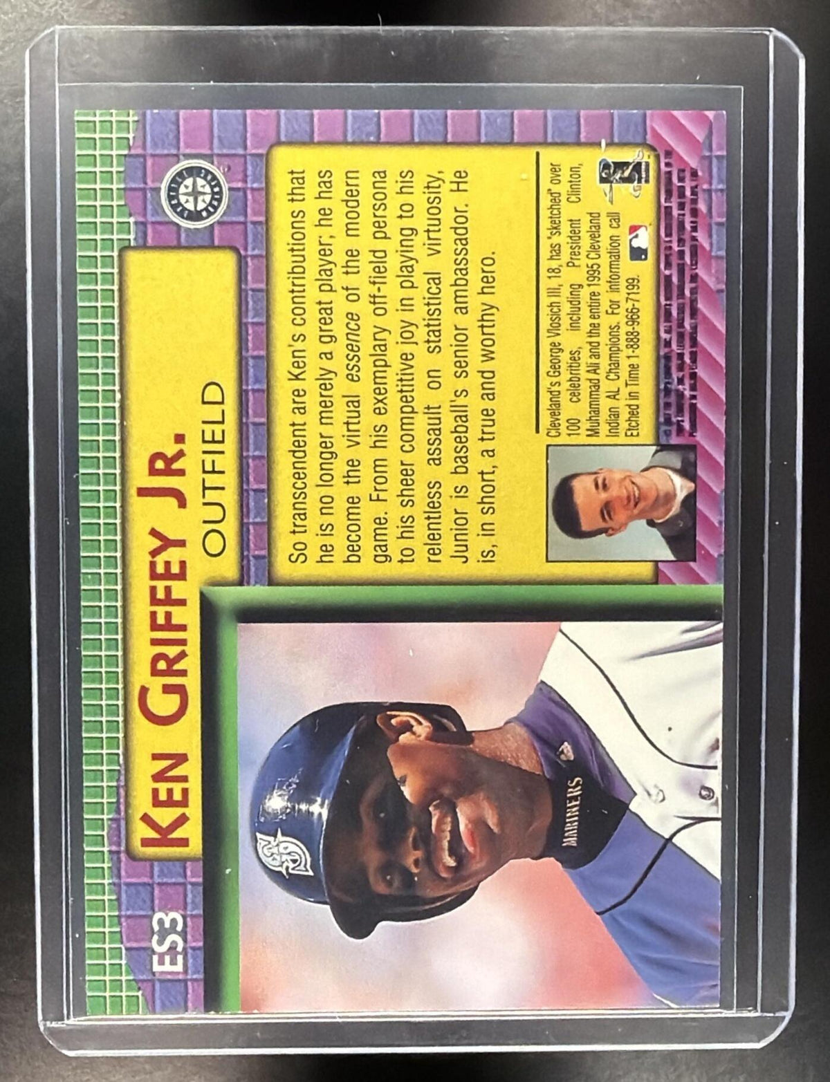 1998 Topps Etch A Sketch Ken Griffey jr #ES3 Insert Mariners