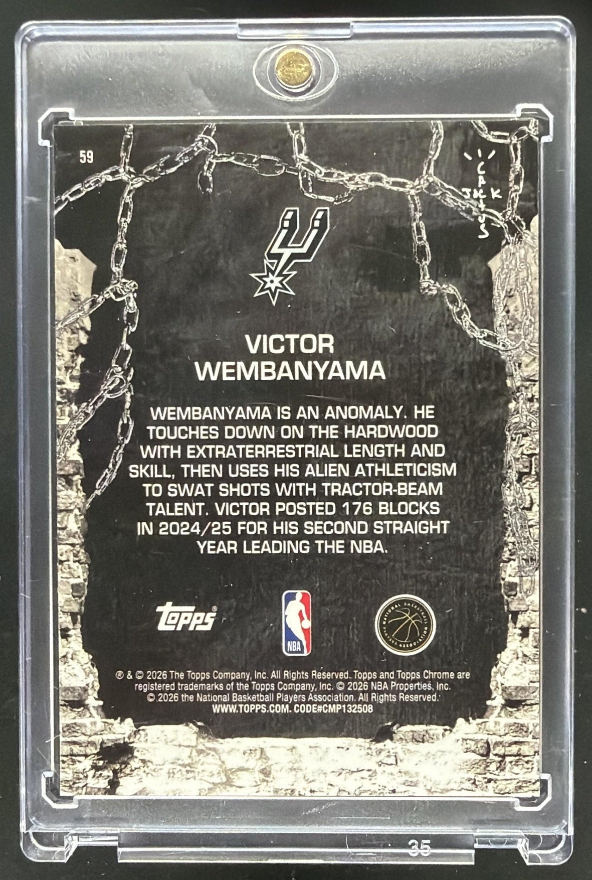 2025-26 Topps Chrome x Cactus Jack Victor Wembanyama #59
