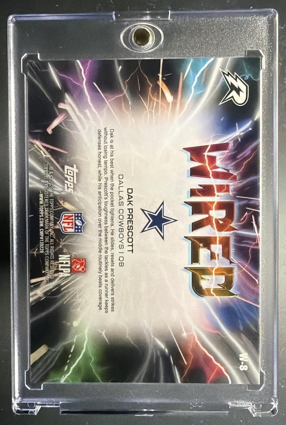 2025 Topps Resurgence Dak Prescott #W-8 Wired