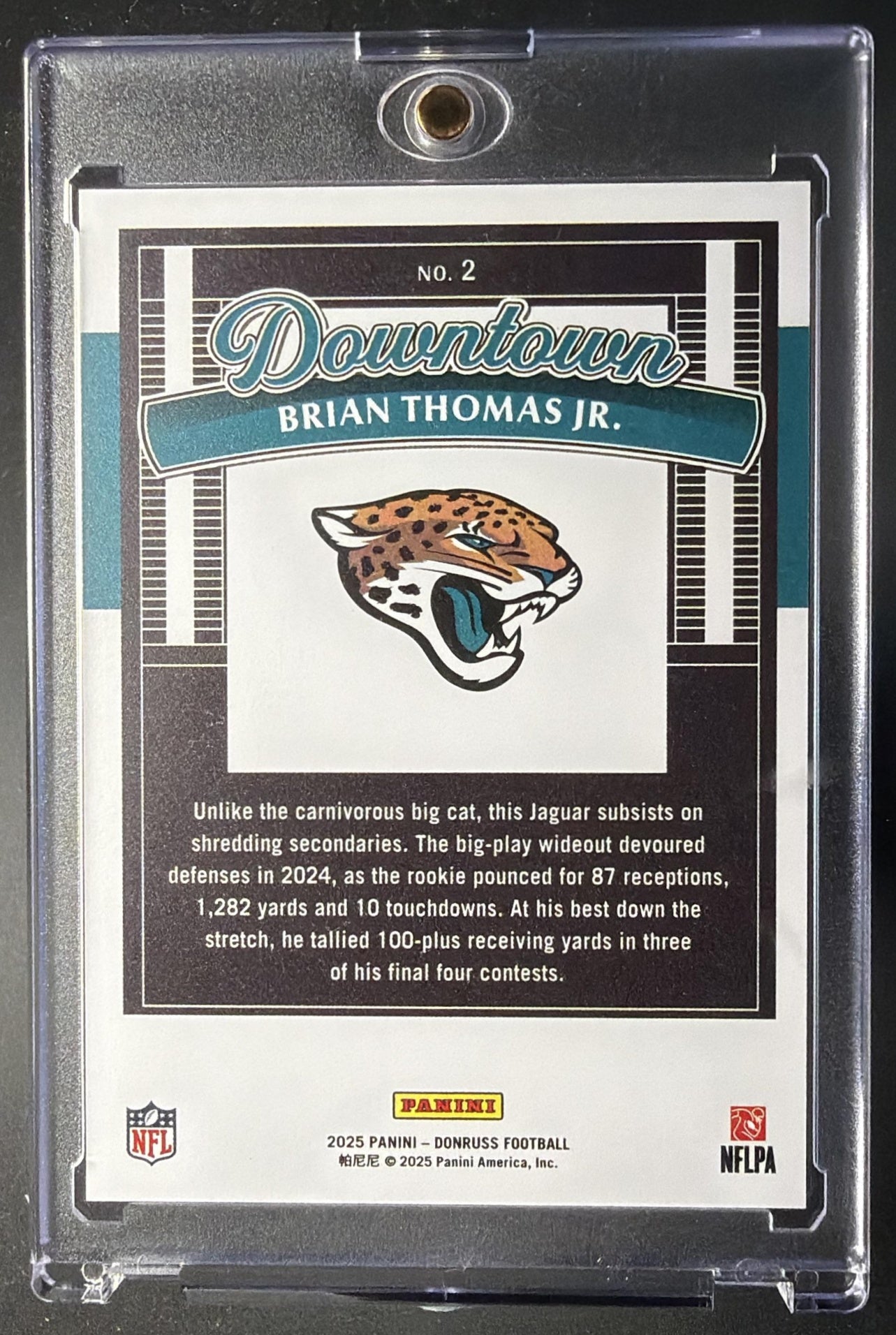 2025 Panini Donruss Brian Thomas Jr. #2 Downtown SP Case Hit