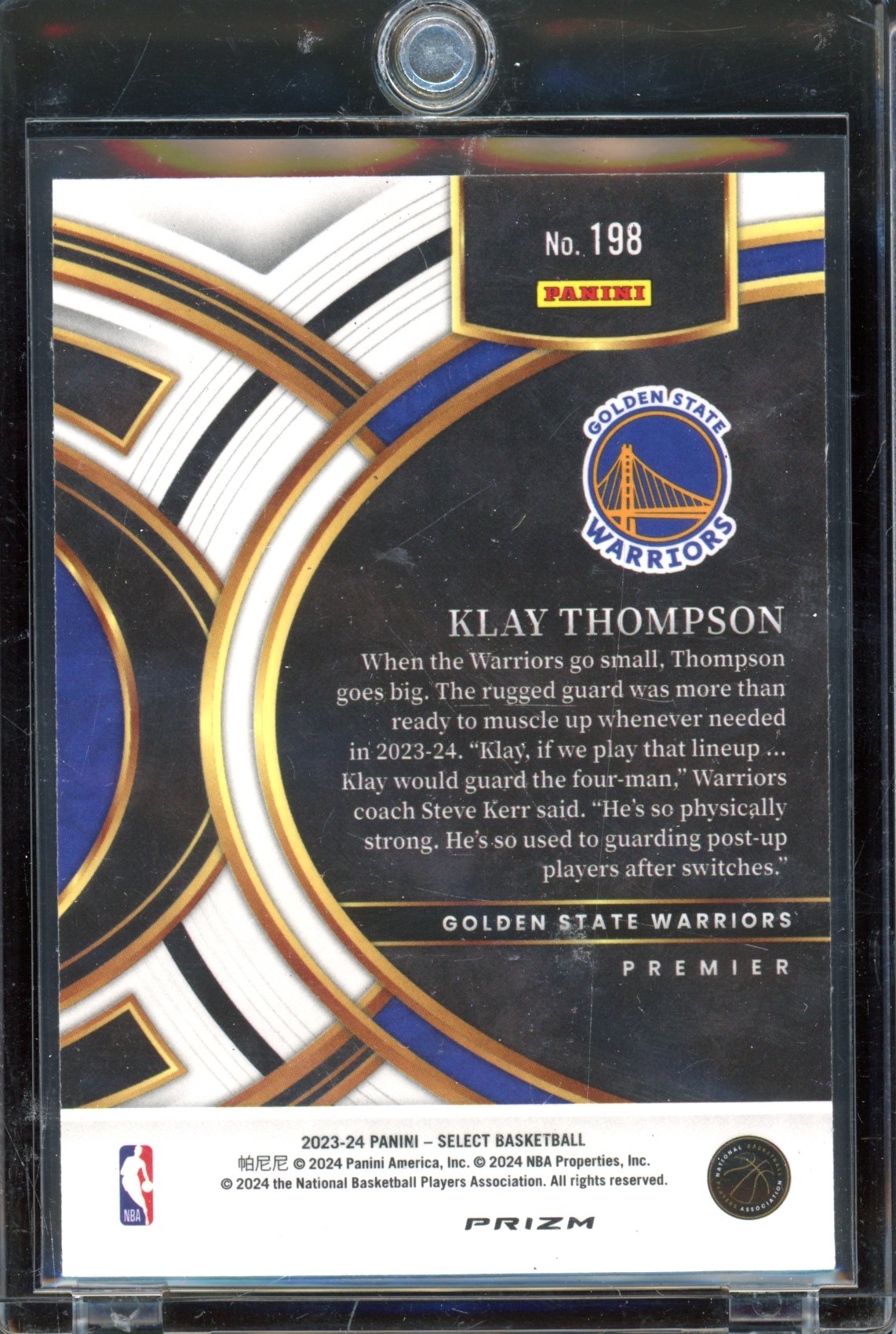 2023 Select Klay Thompson Tiger Stripe SSP