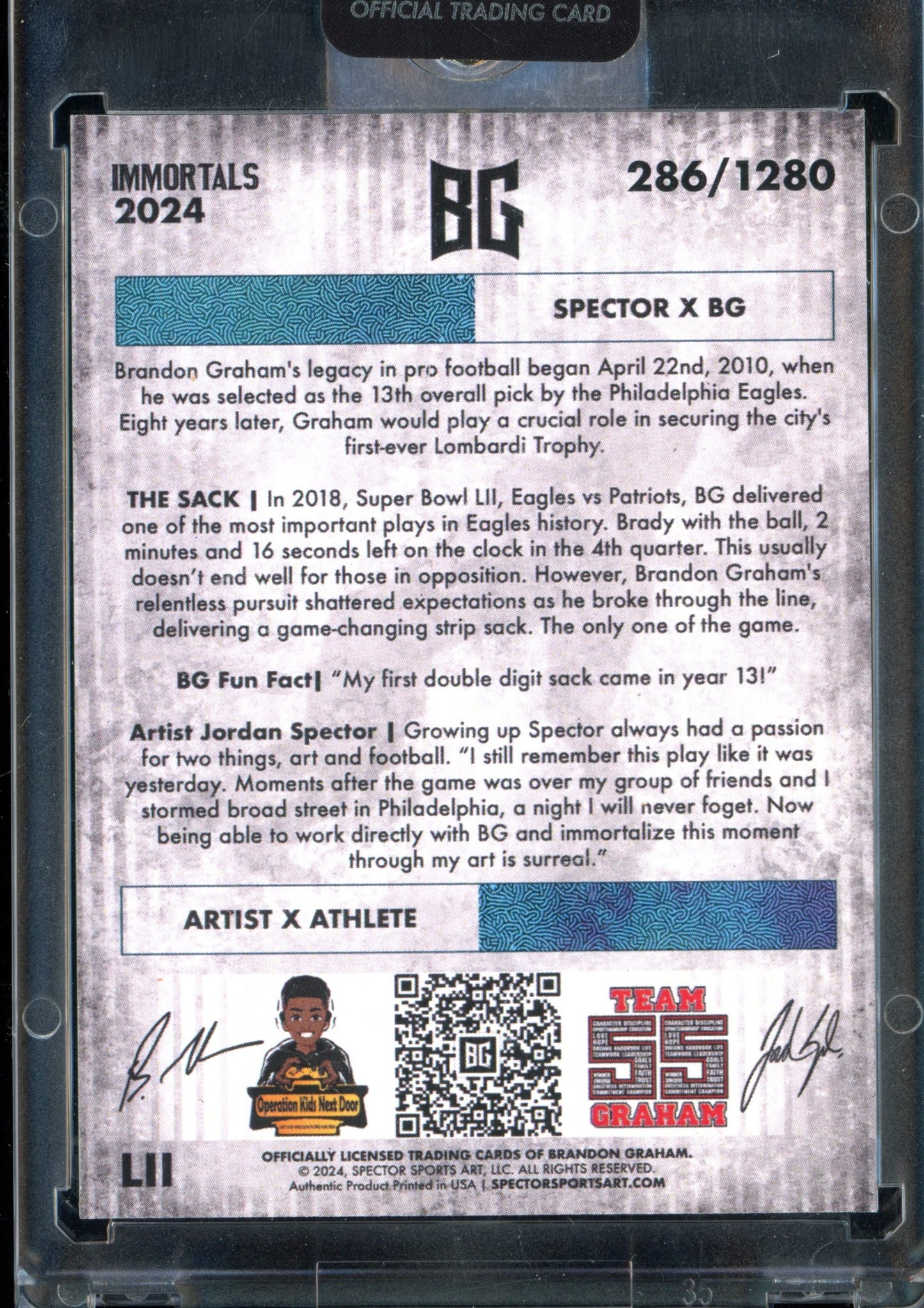 Immortals Brandon Graham Breakthrough Jordan Spector /1280