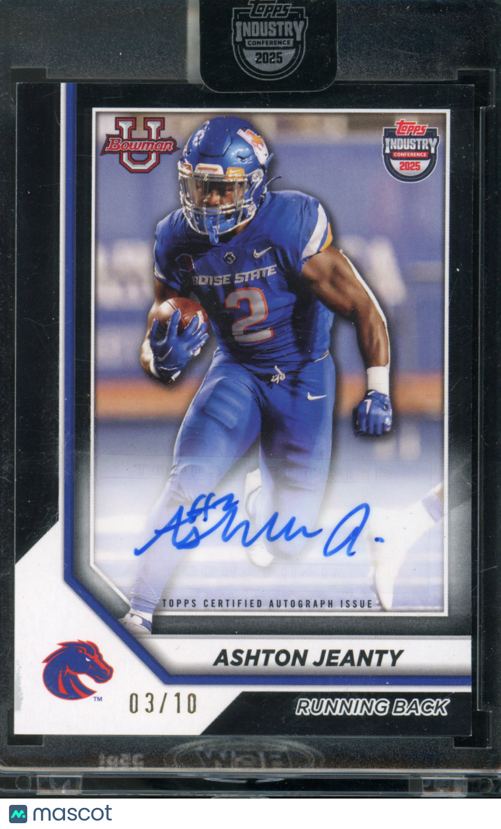 2025 Topps Industry Conference Ashton Jeanty Auto /10 Black