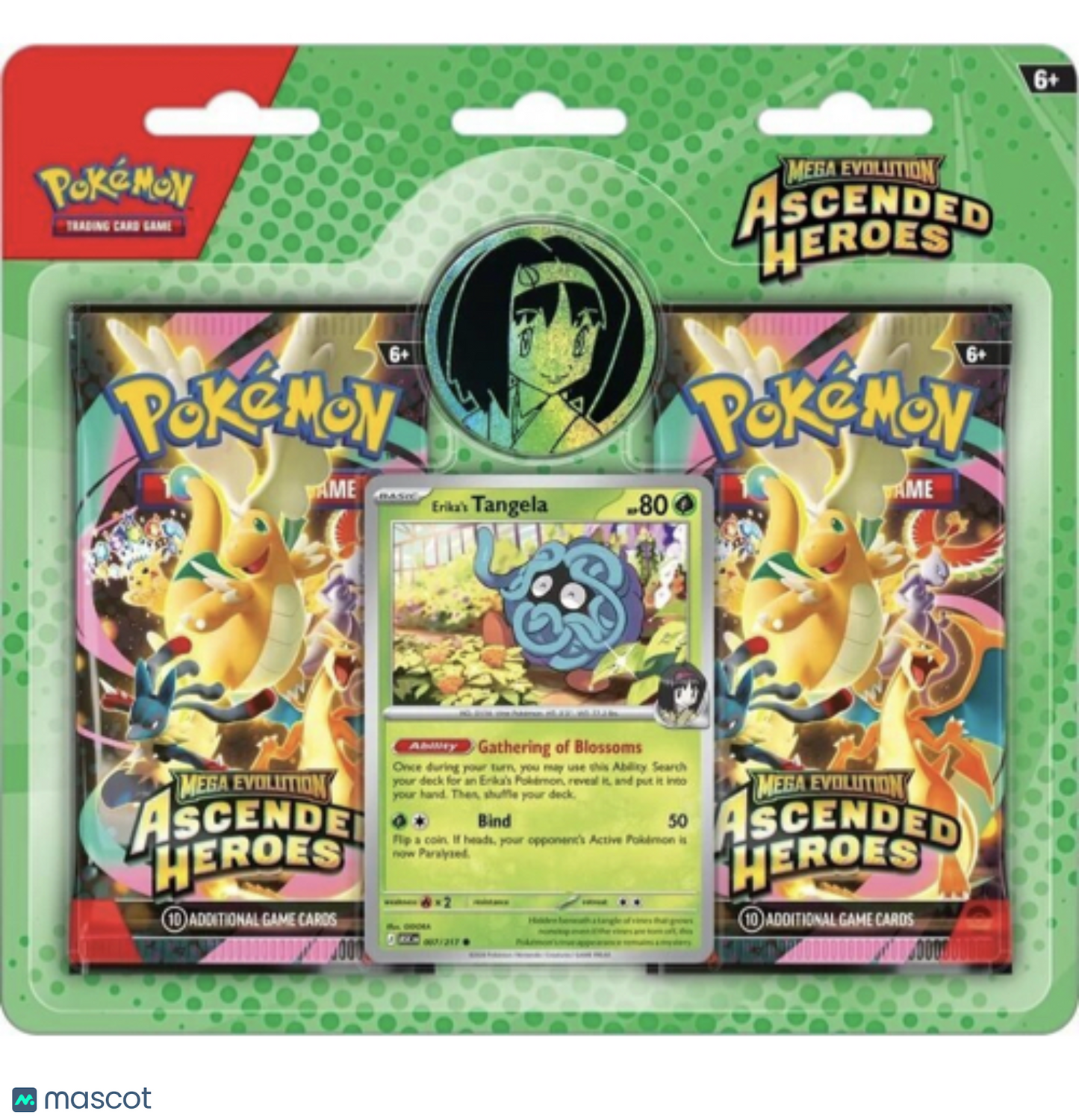 Pokemon Mega Evolution Ascended Heroes Collection 2 Pack Blister