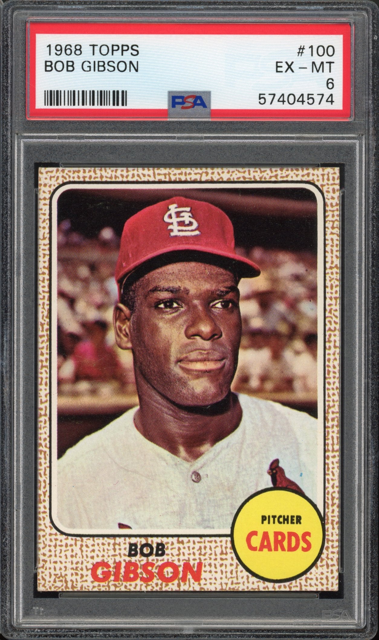 1968 Topps Bob Gibson PSA 6