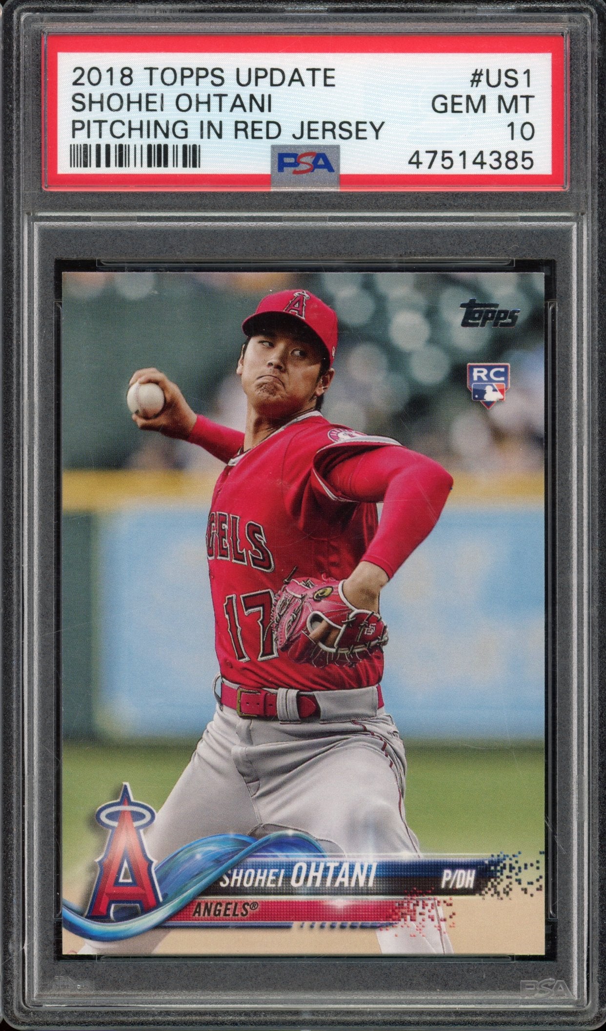 2018 Topps Update Shohei Ohtani PSA 10 RC